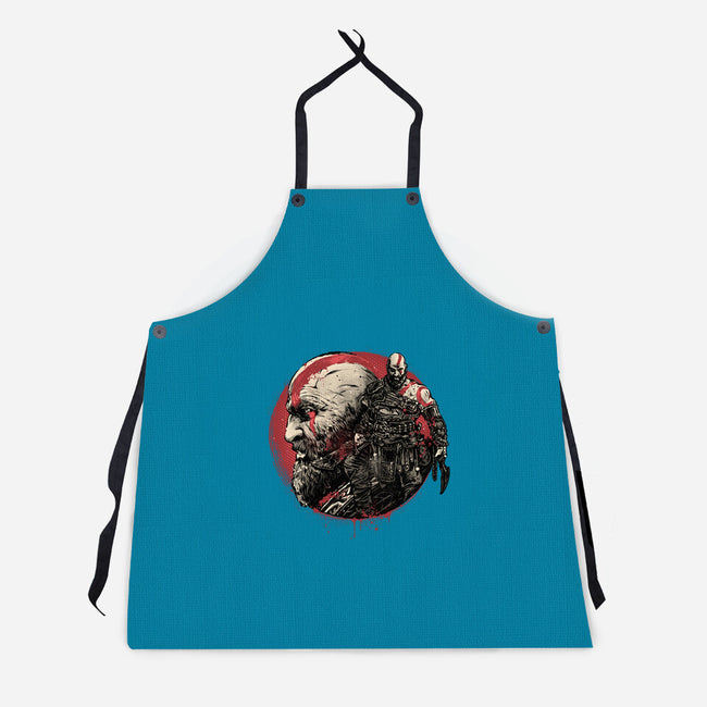 Born Of Chaos And Destruction-Unisex-Kitchen-Apron-glitchygorilla