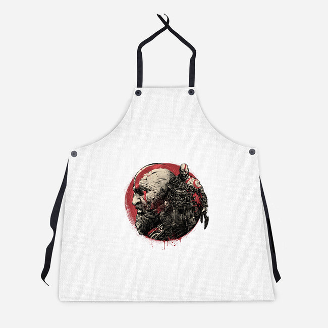 Born Of Chaos And Destruction-Unisex-Kitchen-Apron-glitchygorilla