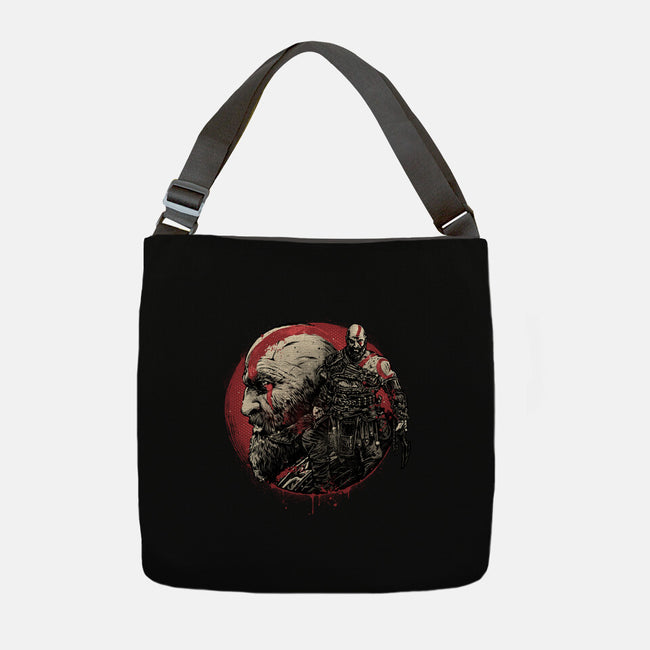 Born Of Chaos And Destruction-None-Adjustable Tote-Bag-glitchygorilla