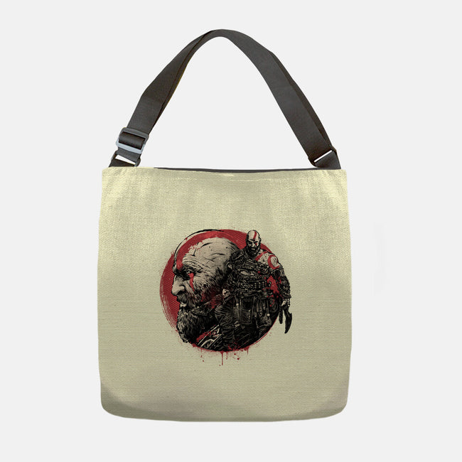 Born Of Chaos And Destruction-None-Adjustable Tote-Bag-glitchygorilla