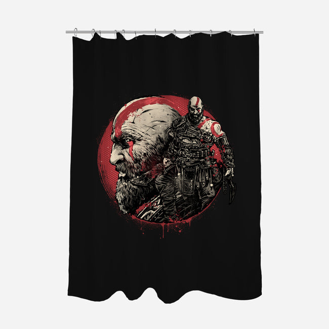 Born Of Chaos And Destruction-None-Polyester-Shower Curtain-glitchygorilla