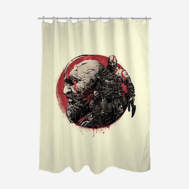 Born Of Chaos And Destruction-None-Polyester-Shower Curtain-glitchygorilla