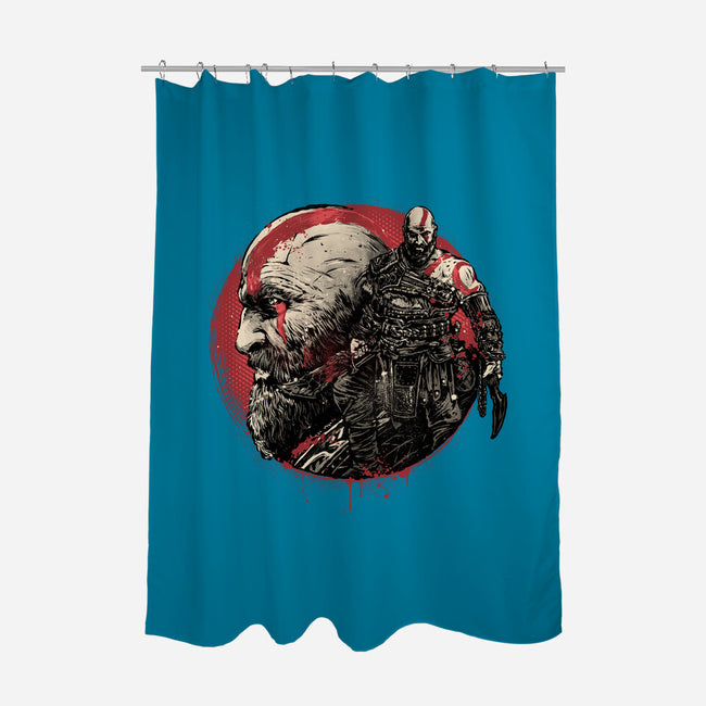 Born Of Chaos And Destruction-None-Polyester-Shower Curtain-glitchygorilla