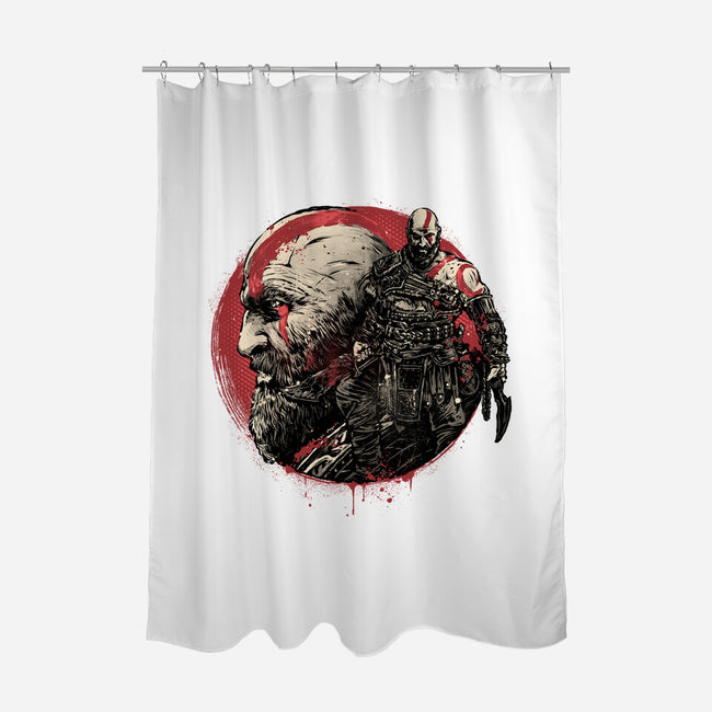 Born Of Chaos And Destruction-None-Polyester-Shower Curtain-glitchygorilla