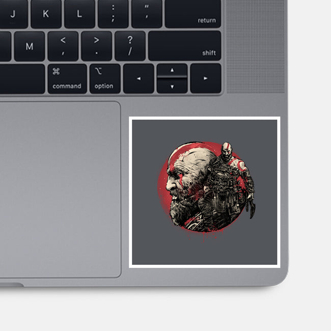 Born Of Chaos And Destruction-None-Glossy-Sticker-glitchygorilla