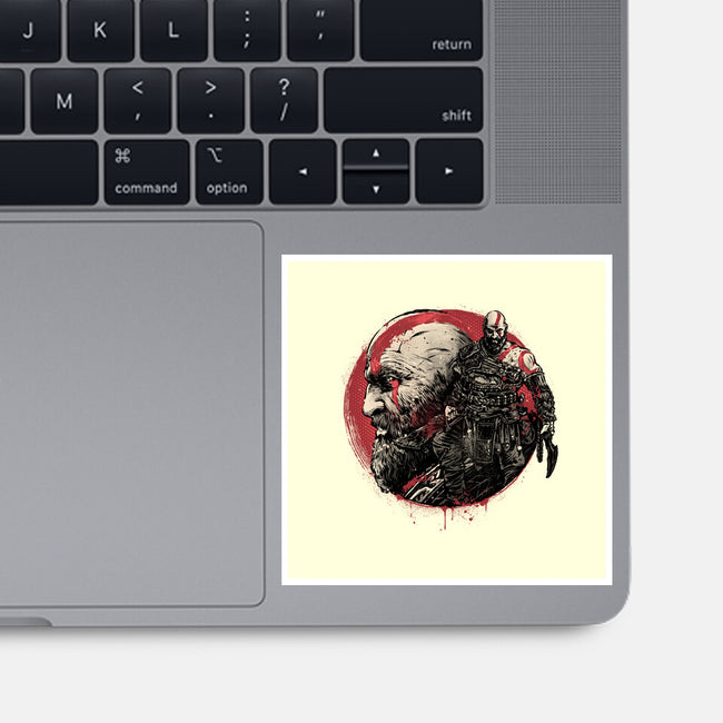 Born Of Chaos And Destruction-None-Glossy-Sticker-glitchygorilla