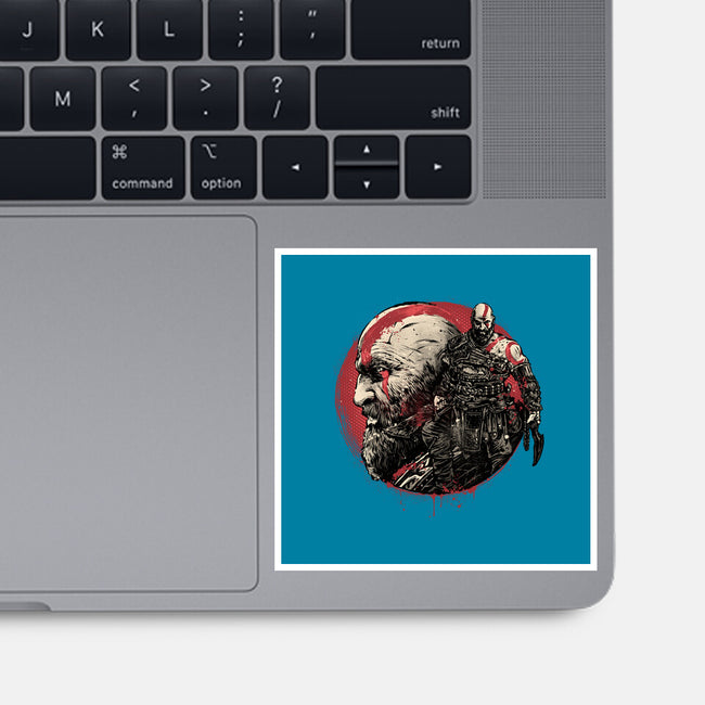 Born Of Chaos And Destruction-None-Glossy-Sticker-glitchygorilla