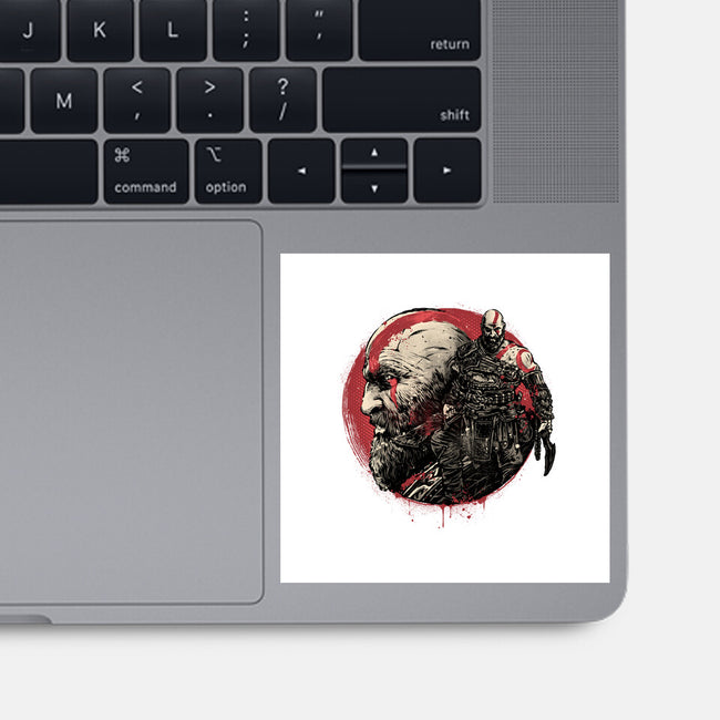 Born Of Chaos And Destruction-None-Glossy-Sticker-glitchygorilla