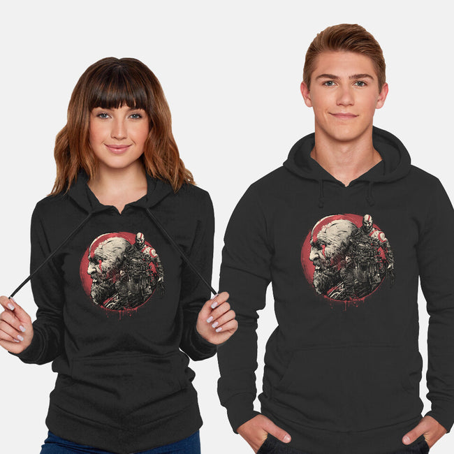 Born Of Chaos And Destruction-Unisex-Pullover-Sweatshirt-glitchygorilla