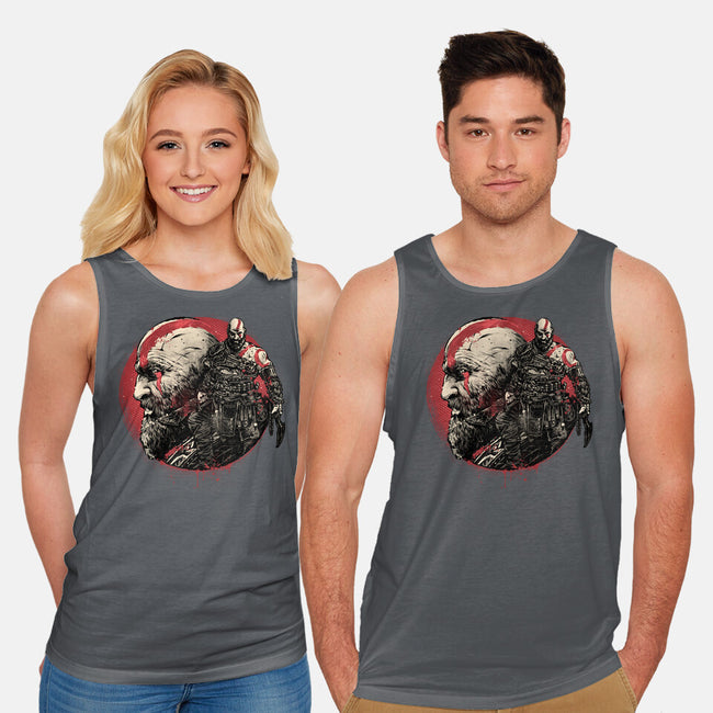 Born Of Chaos And Destruction-Unisex-Basic-Tank-glitchygorilla