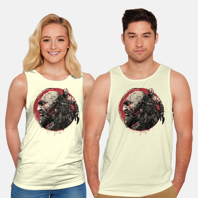 Born Of Chaos And Destruction-Unisex-Basic-Tank-glitchygorilla