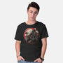 Born Of Chaos And Destruction-Mens-Basic-Tee-glitchygorilla