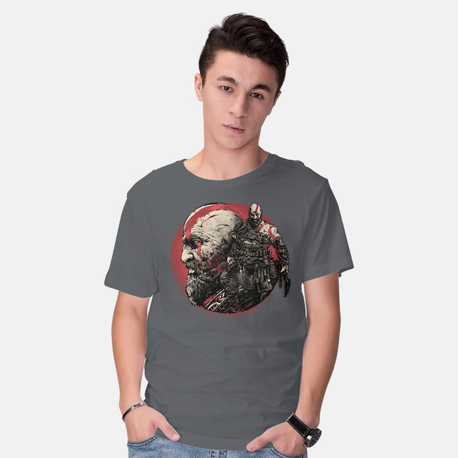 Born Of Chaos And Destruction-Mens-Basic-Tee-glitchygorilla