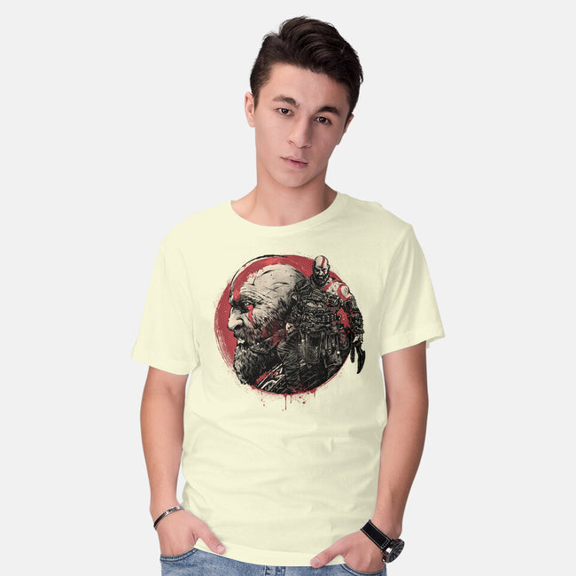Born Of Chaos And Destruction-Mens-Basic-Tee-glitchygorilla