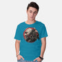 Born Of Chaos And Destruction-Mens-Basic-Tee-glitchygorilla