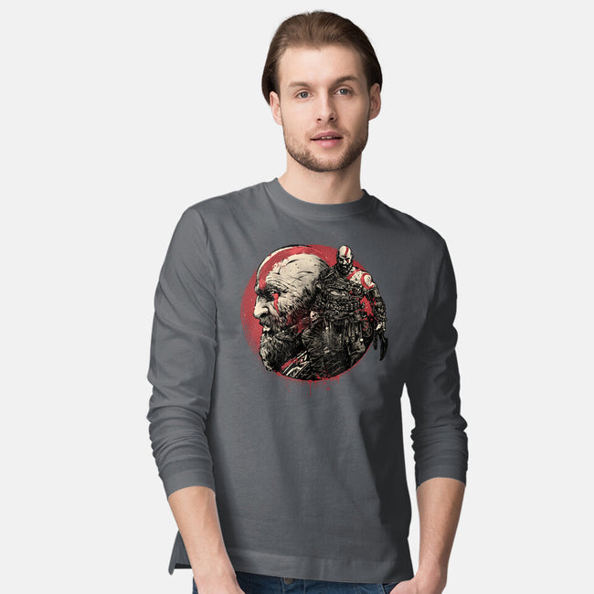 Born Of Chaos And Destruction-Mens-Long Sleeved-Tee-glitchygorilla