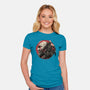 Born Of Chaos And Destruction-Womens-Fitted-Tee-glitchygorilla