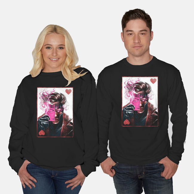 Ace Of Hearts-Unisex-Crew Neck-Sweatshirt-zascanauta
