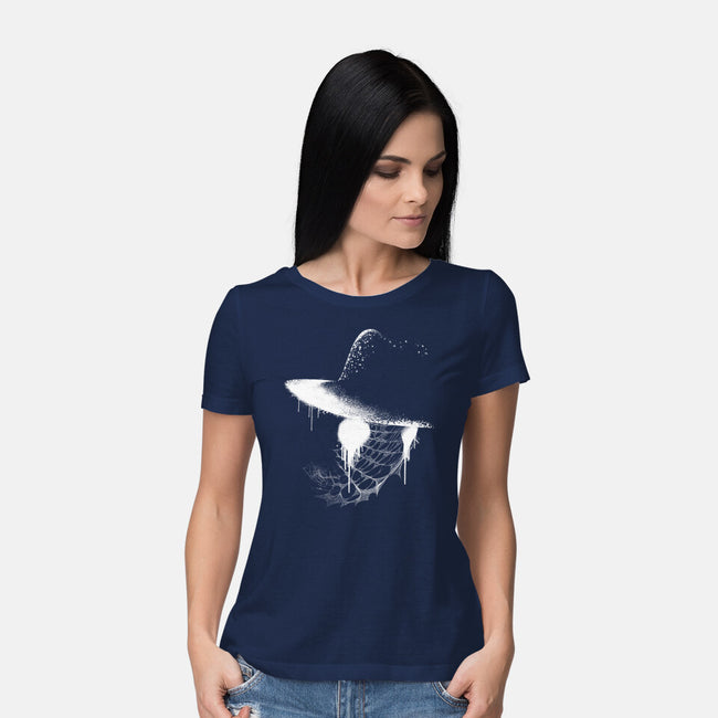 Detective Noir-Womens-Basic-Tee-rocketman_art