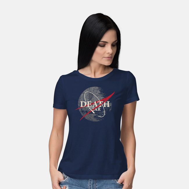 The Death Star-Womens-Basic-Tee-turborat14