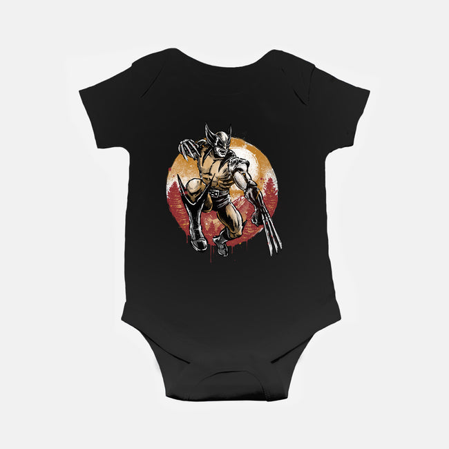 Unbreakable Rage-Baby-Basic-Onesie-glitchygorilla