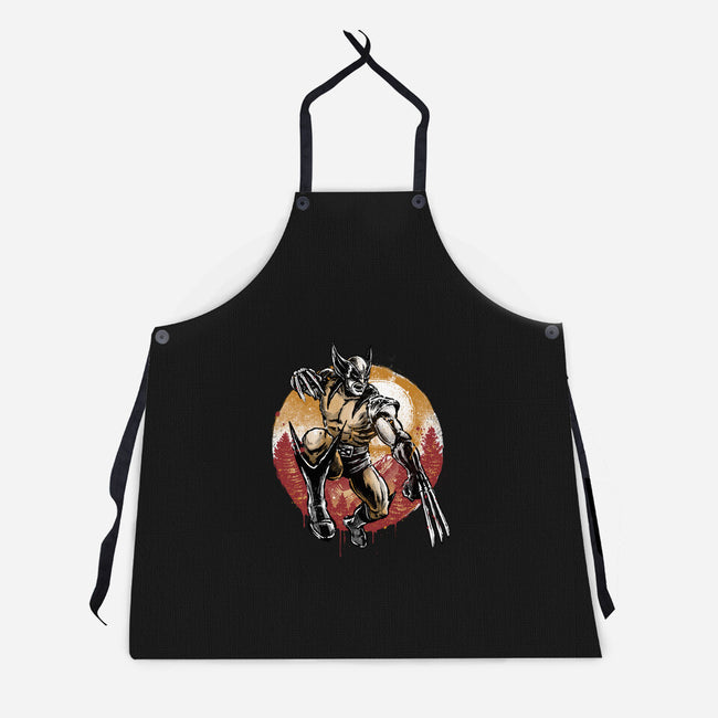 Unbreakable Rage-Unisex-Kitchen-Apron-glitchygorilla