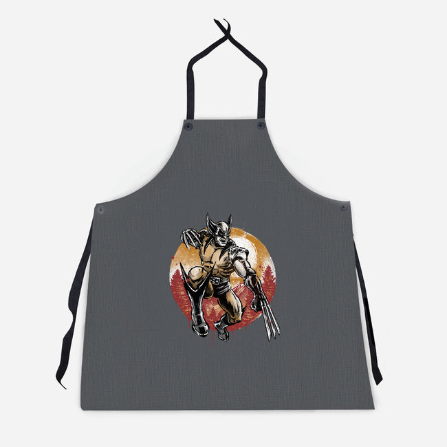 Unbreakable Rage-Unisex-Kitchen-Apron-glitchygorilla