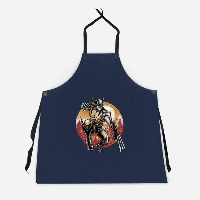 Unbreakable Rage-Unisex-Kitchen-Apron-glitchygorilla