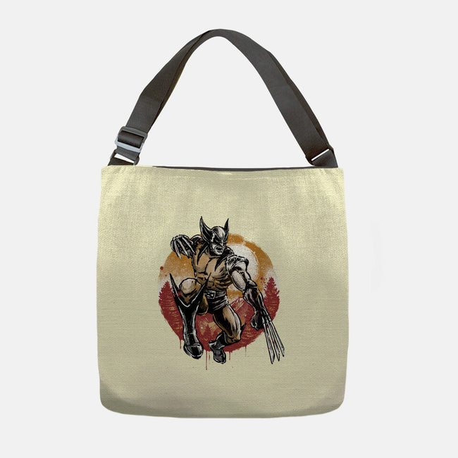 Unbreakable Rage-None-Adjustable Tote-Bag-glitchygorilla