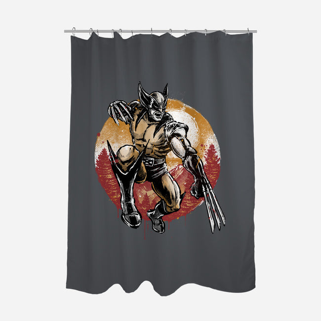 Unbreakable Rage-None-Polyester-Shower Curtain-glitchygorilla