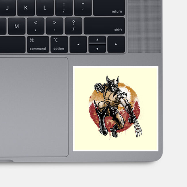 Unbreakable Rage-None-Glossy-Sticker-glitchygorilla