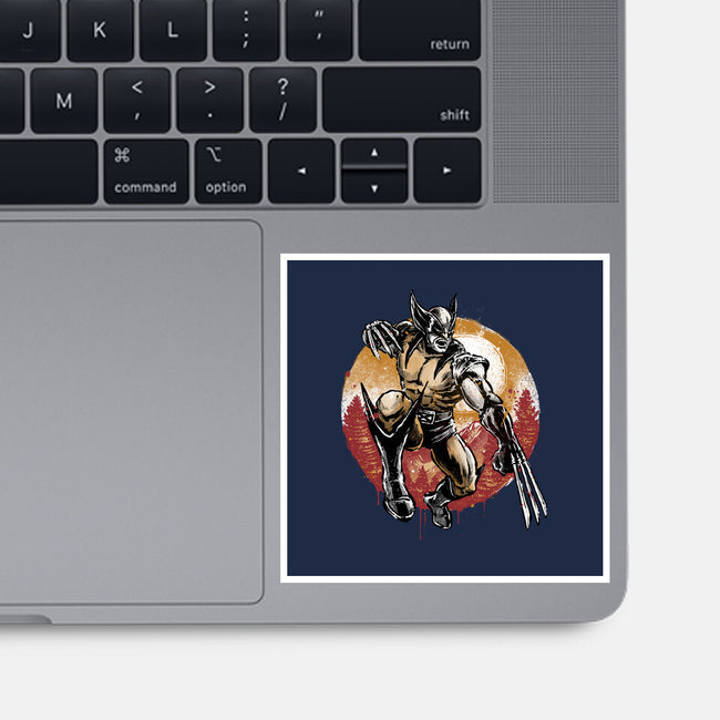 Unbreakable Rage-None-Glossy-Sticker-glitchygorilla