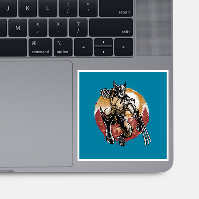 Unbreakable Rage-None-Glossy-Sticker-glitchygorilla