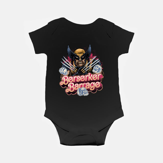 Berserker Mode-Baby-Basic-Onesie-glitchygorilla