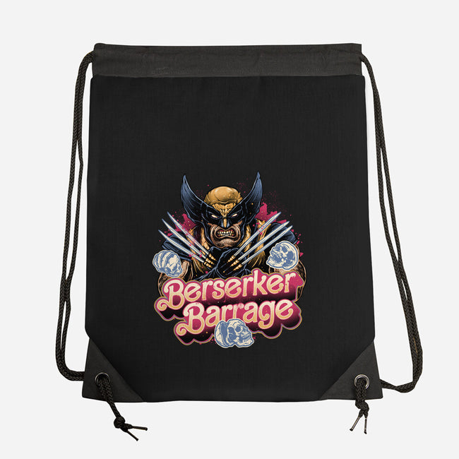 Berserker Mode-None-Drawstring-Bag-glitchygorilla