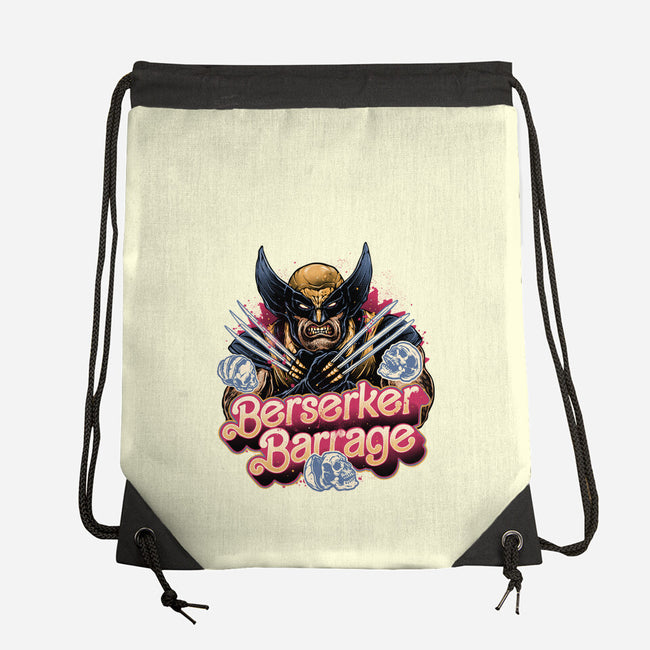 Berserker Mode-None-Drawstring-Bag-glitchygorilla
