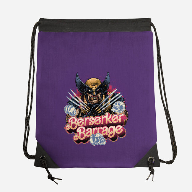 Berserker Mode-None-Drawstring-Bag-glitchygorilla