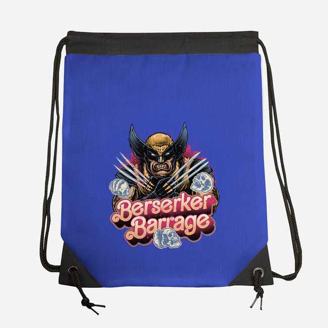 Berserker Mode-None-Drawstring-Bag-glitchygorilla