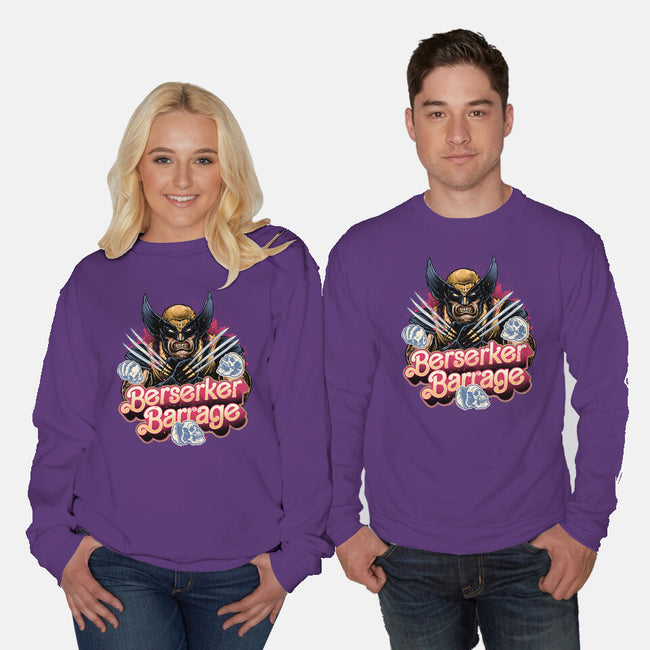 Berserker Mode-Unisex-Crew Neck-Sweatshirt-glitchygorilla