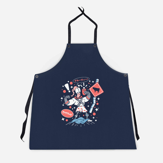 Space Shame-Unisex-Kitchen-Apron-ilustrata