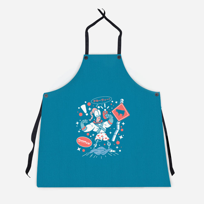 Space Shame-Unisex-Kitchen-Apron-ilustrata