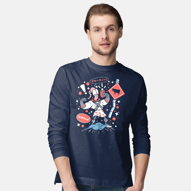 Space Shame-Mens-Long Sleeved-Tee-ilustrata