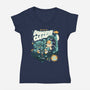 Dungeon Cleaner-Womens-V-Neck-Tee-ilustrata