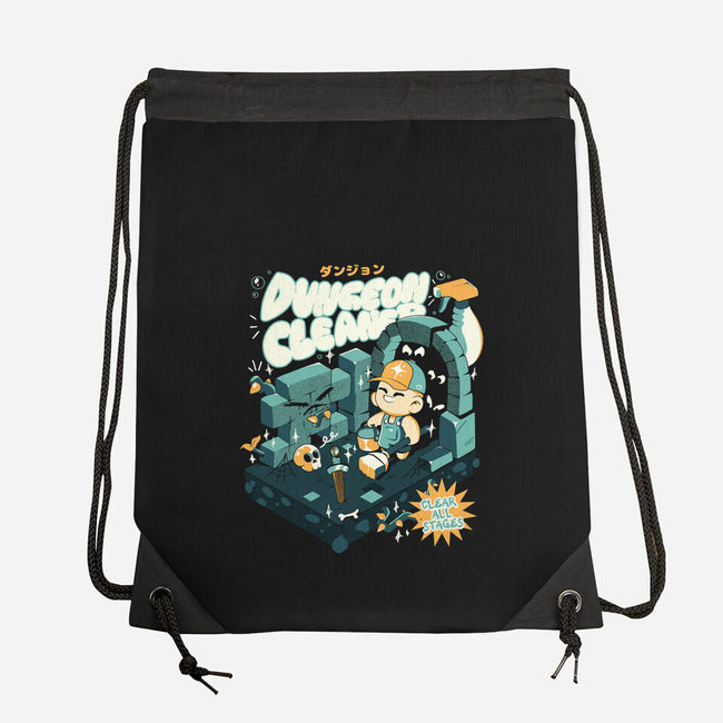 Dungeon Cleaner-None-Drawstring-Bag-ilustrata