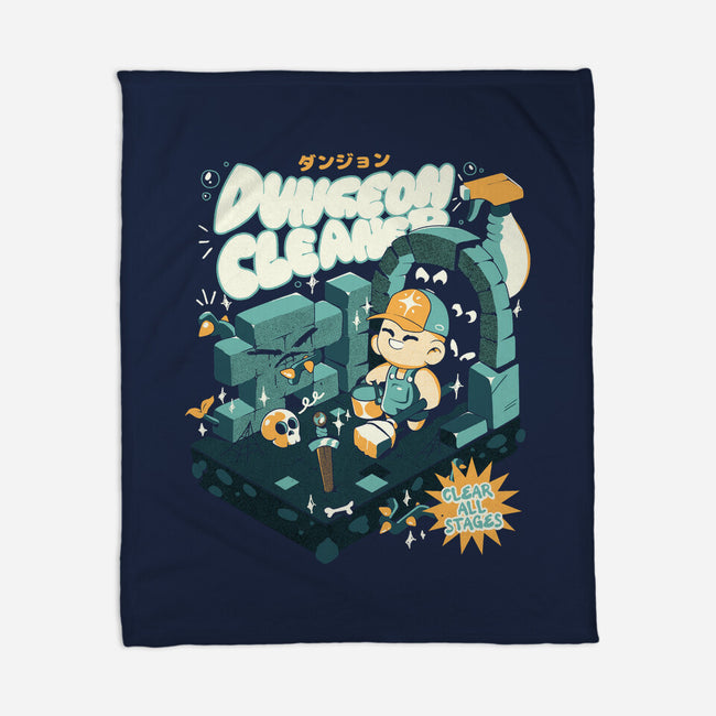 Dungeon Cleaner-None-Fleece-Blanket-ilustrata