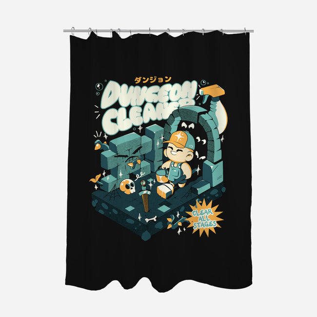 Dungeon Cleaner-None-Polyester-Shower Curtain-ilustrata