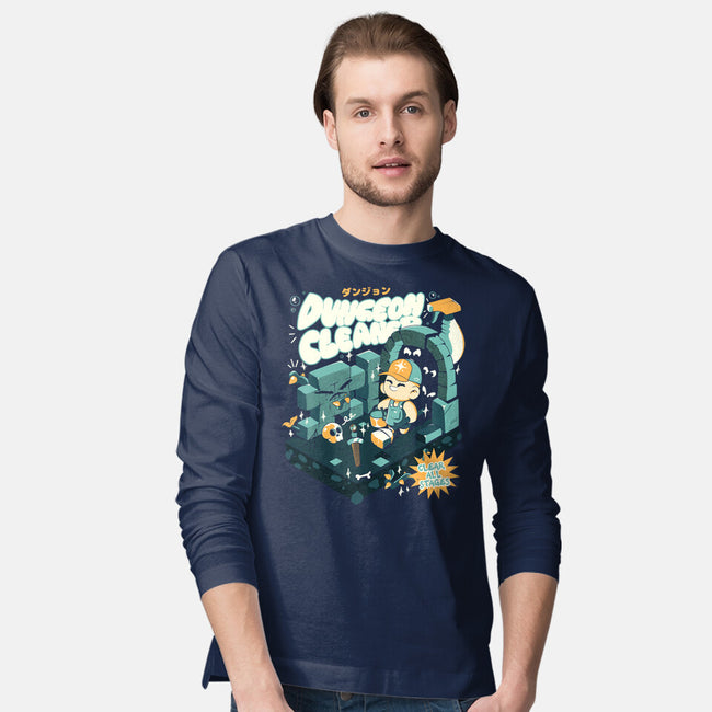 Dungeon Cleaner-Mens-Long Sleeved-Tee-ilustrata