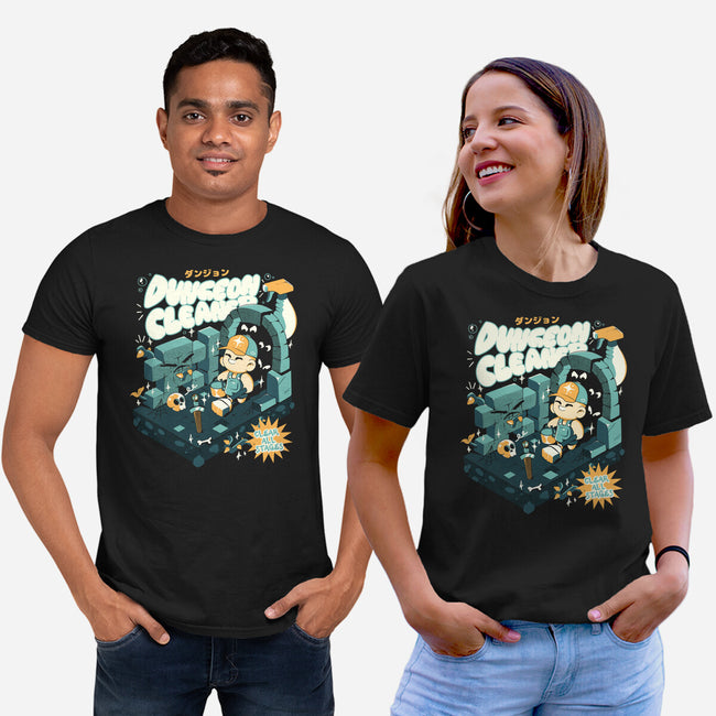 Dungeon Cleaner-Unisex-Basic-Tee-ilustrata