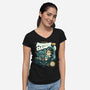 Dungeon Cleaner-Womens-V-Neck-Tee-ilustrata