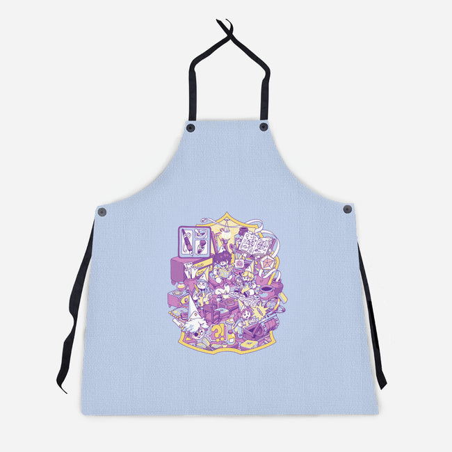 Witches Office-Unisex-Kitchen-Apron-ilustrata